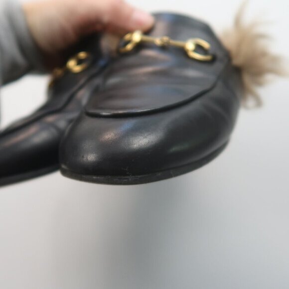 Gucci Princetown Horsebit Fur Mules Flats Size 36 / 6 - Picture 12 of 13